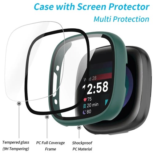 Tempered glass case for fitbit - glass,